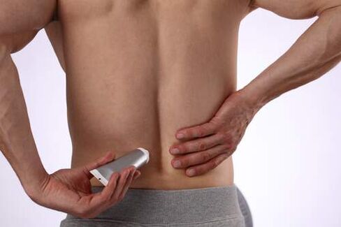 Ointments and gels help to get rid of back pain. 